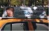 Advertisement on a taxi